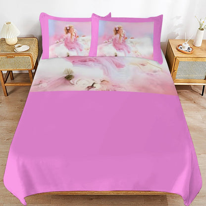 3-Piece Bedding Set-86"×70"/ 218×177cm (Dual-sidede Printing)