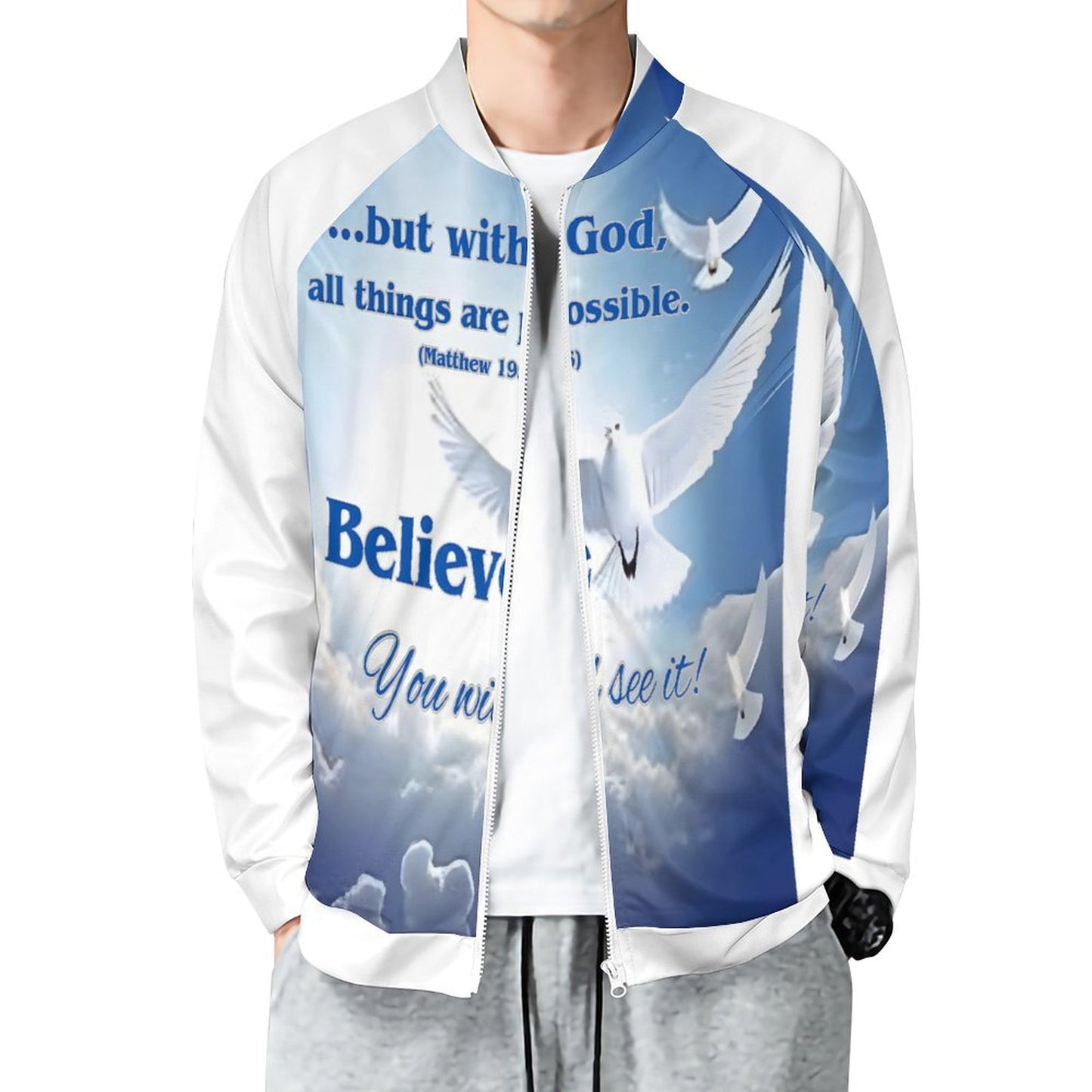 Raglan Zip-up Shirt(All-Over Printing)
