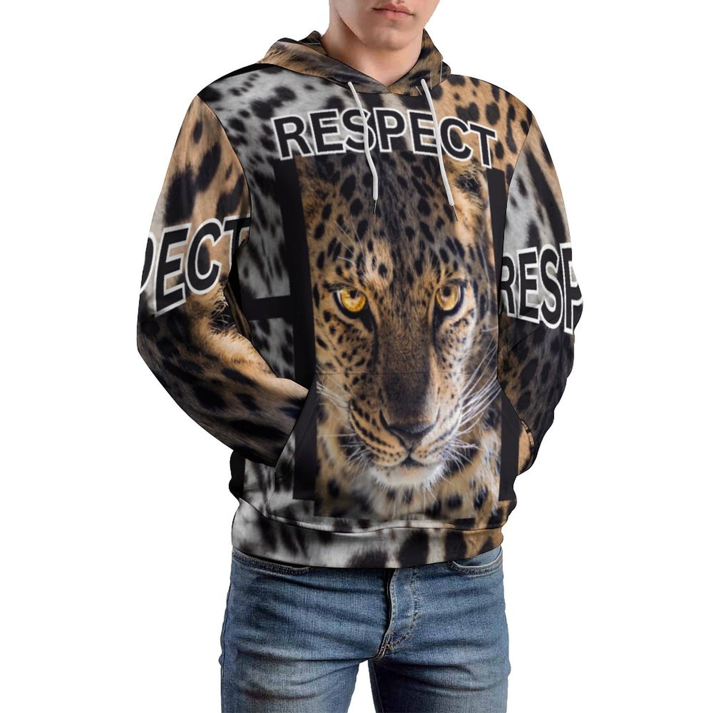 230gsm Men's Cool Hoodie with Double-layer Cap (All-Over Printing)