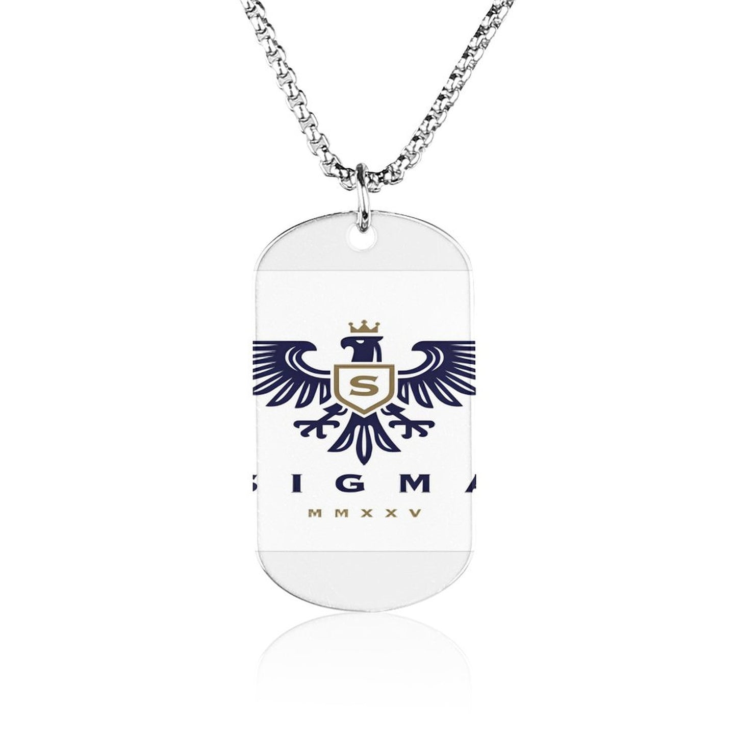 Memorial Necklace with Titanium Steel Square Pendant