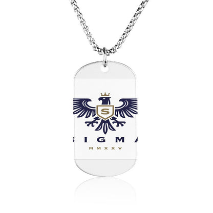 Memorial Necklace with Titanium Steel Square Pendant