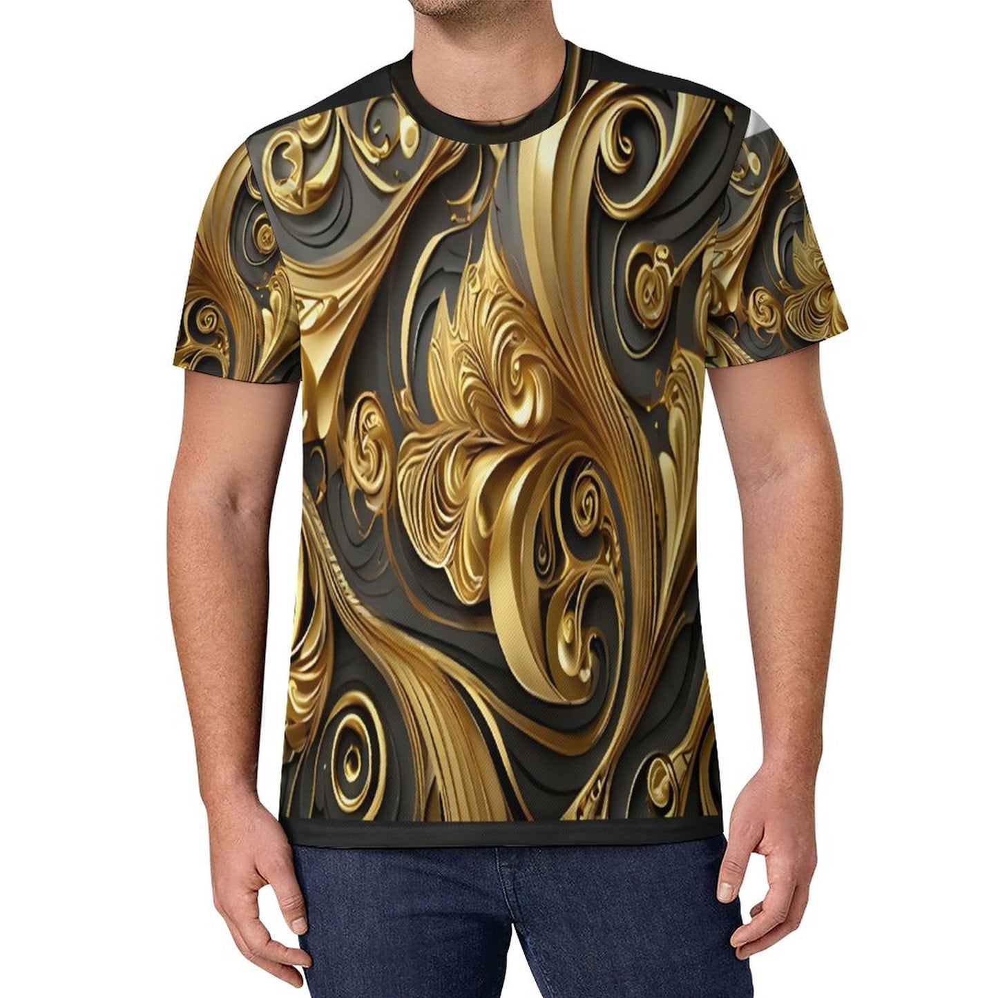 120gsm Short Sleeve All Over Print T-Shirt OMDT01 (All-Over Printing)