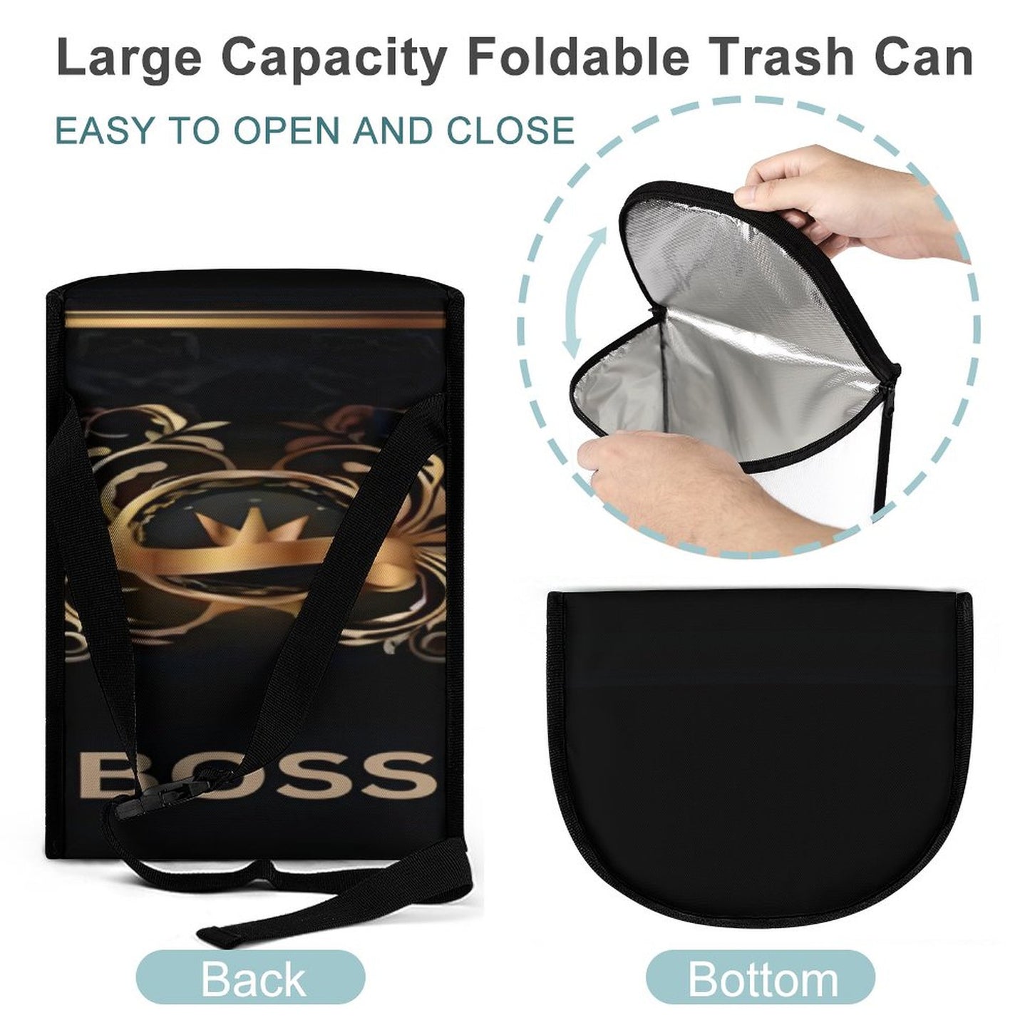 Collapsible Car Trash Bin