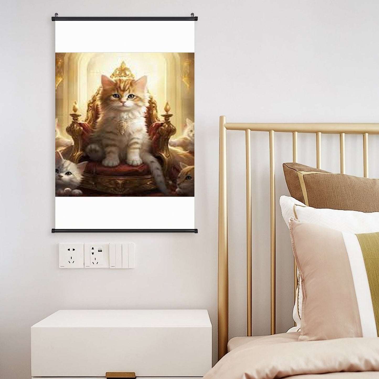 Canvas Hanging Poster with Scrolls-16"x24"/ 40x60cm