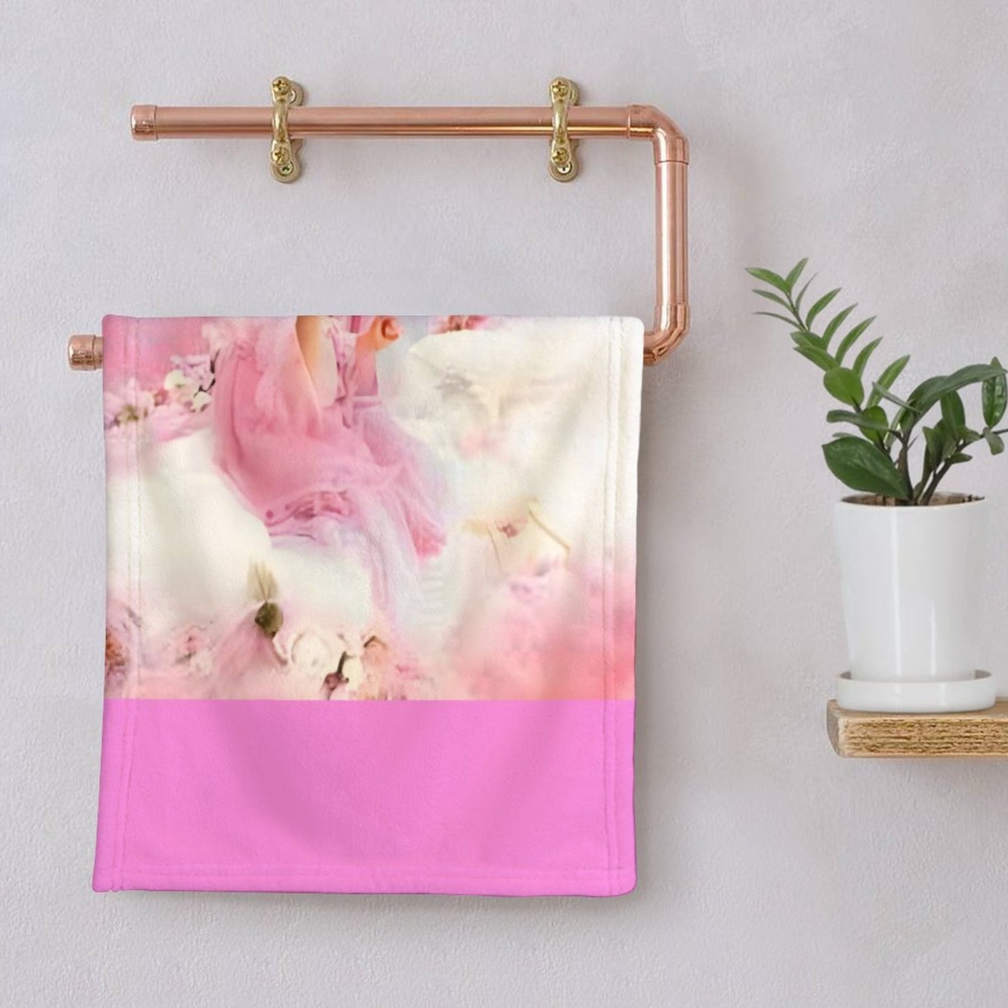 Coral Velvet Towel