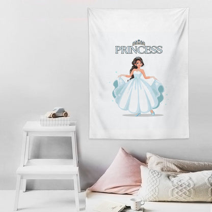 Wall Art with Vertical Tapestry