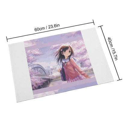 Crystal Velvet Bedroom Floor Mat