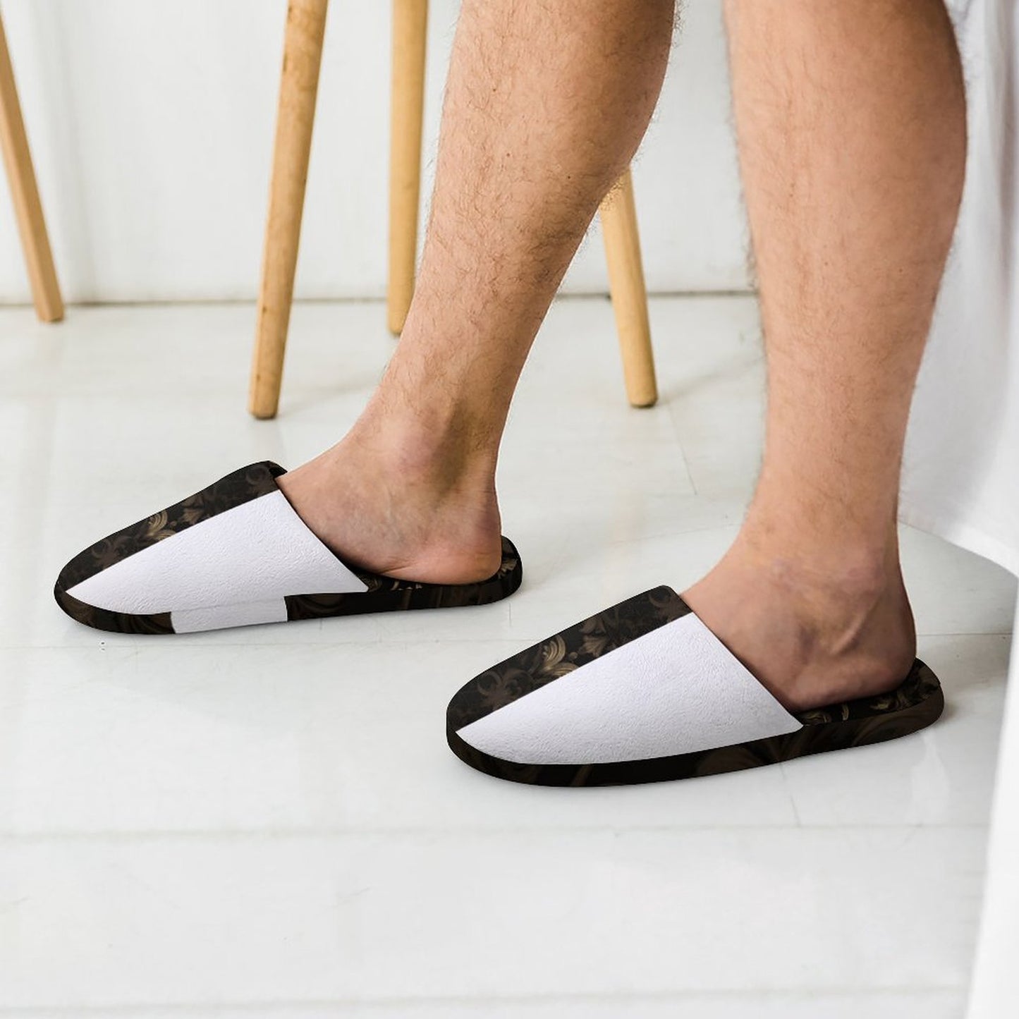 Flannel Men's Cotton Slippers