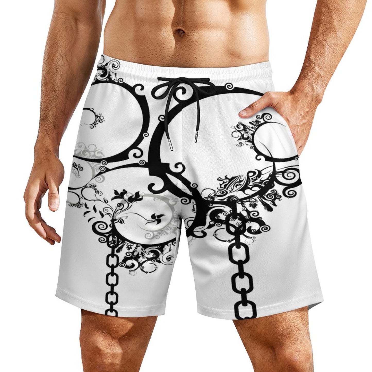 Men's Beach Shorts with 4 Pockets