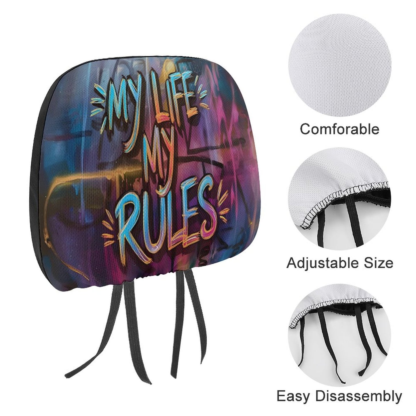 Custom Car Headrest Covers
