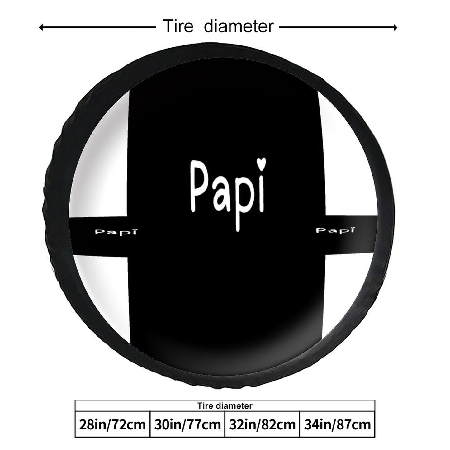 Leather Tire Cover(One-sided Printing)