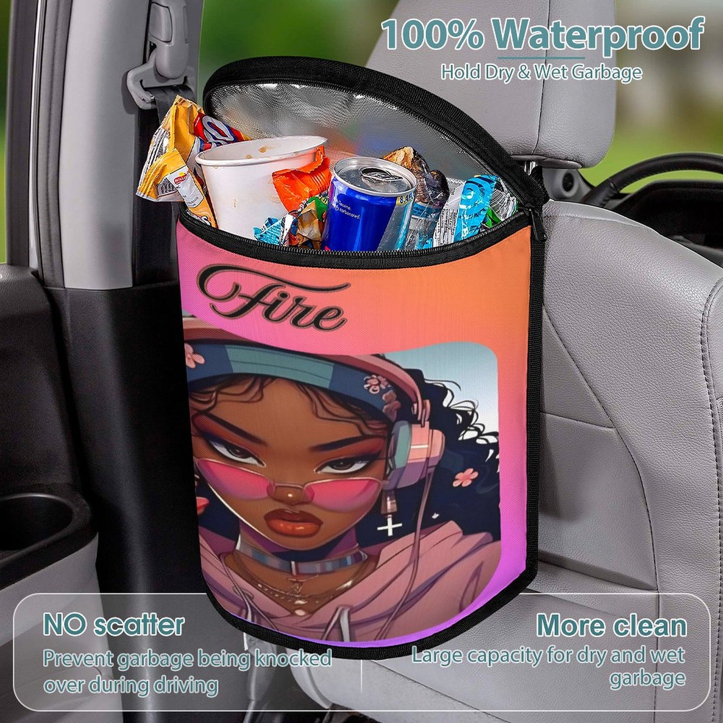 Collapsible Car Trash Bin