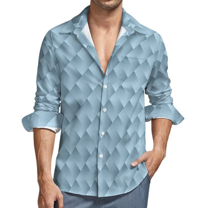 Men's Long Sleeve Shirt with Pocket LS (All-Over Printing)