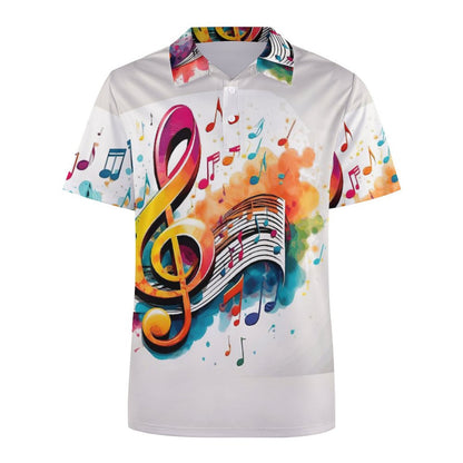 MUSIC GRAFFITI Women’s Straight POLO Shirt-SMALL-5XL