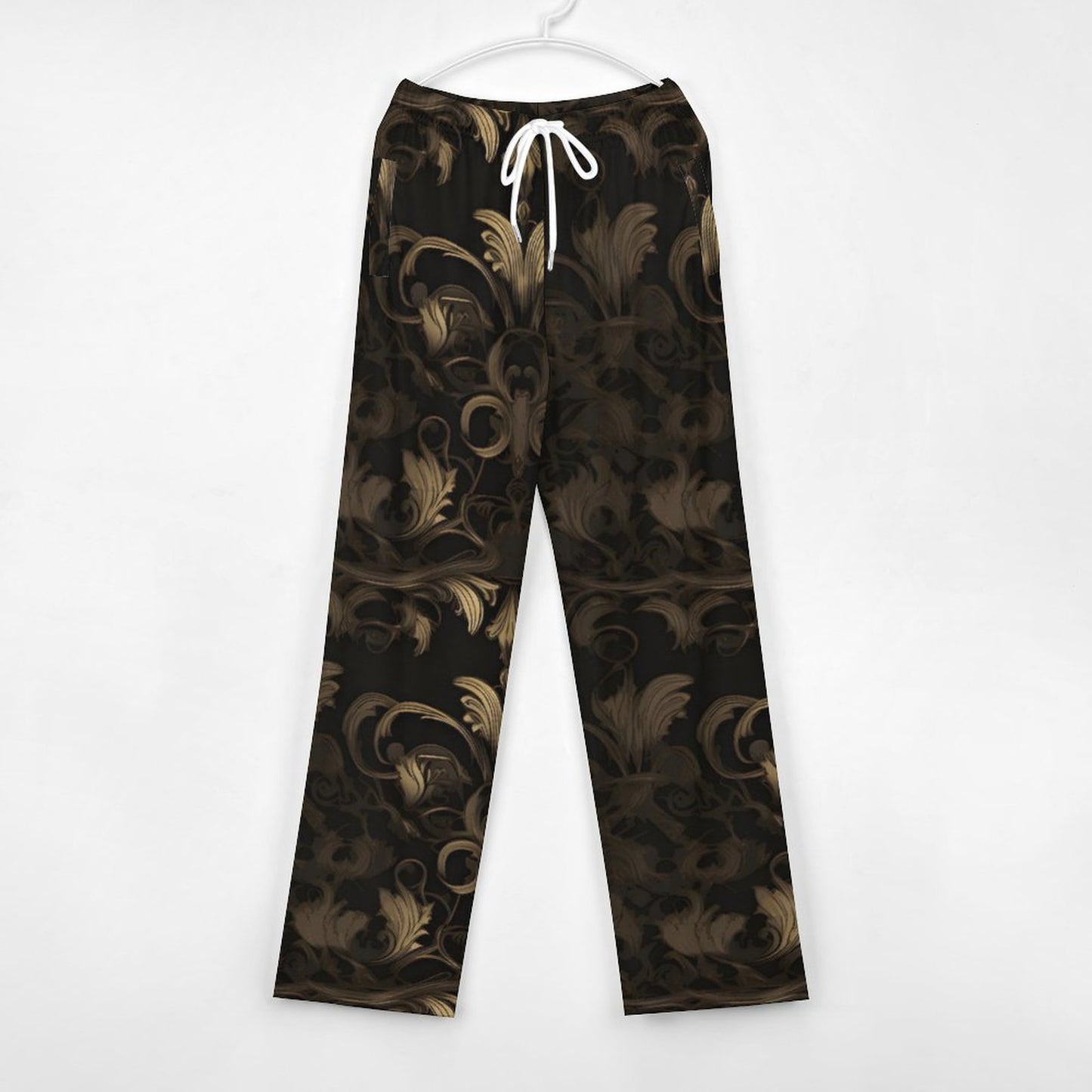 BLACK & GOLD ACCENT Men's Home Pajamas Pants-SMALL-5XL