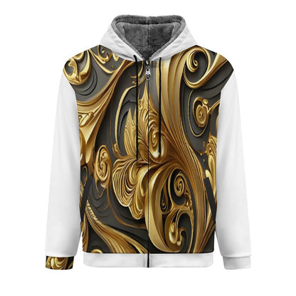 230gsm Full Zip up Hoodie with Plush Lining WZIP (All-Over Printing)
