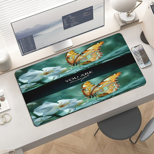 Large Desk Pad Protector without Stitched Edges-12''×24''/ 30x60cm-YOU ARE ENOUGH