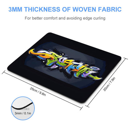 COLORFUL GRAFFITI Square Mouse Pad