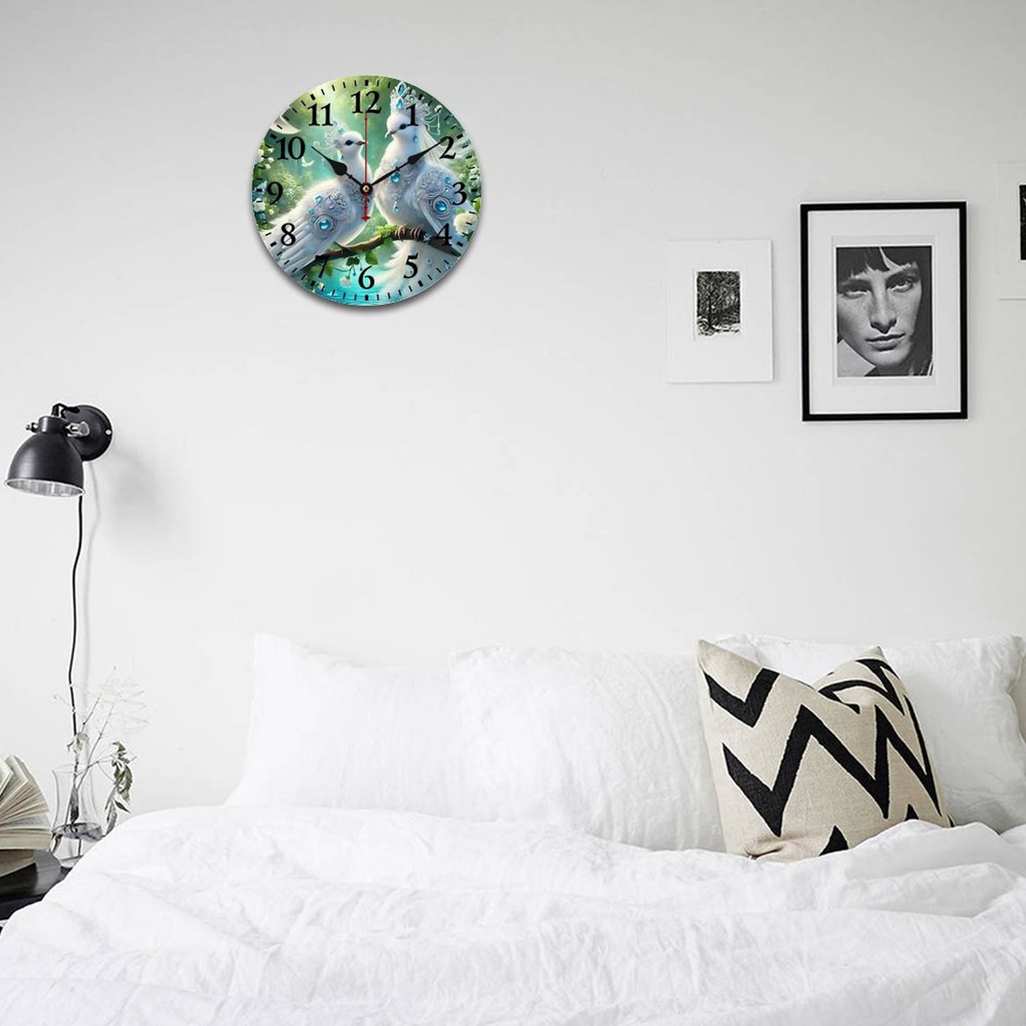 Wooden Wall Clock-9.84"x9.84"/ 25x25cm