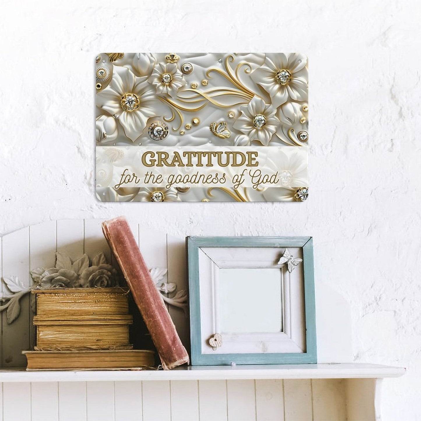 Horizontal Personalized Metal Wall Art Tin Sign-5.5"x7.9"/14x20cm