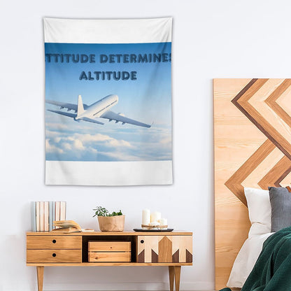 Wall Art with Vertical Tapestry