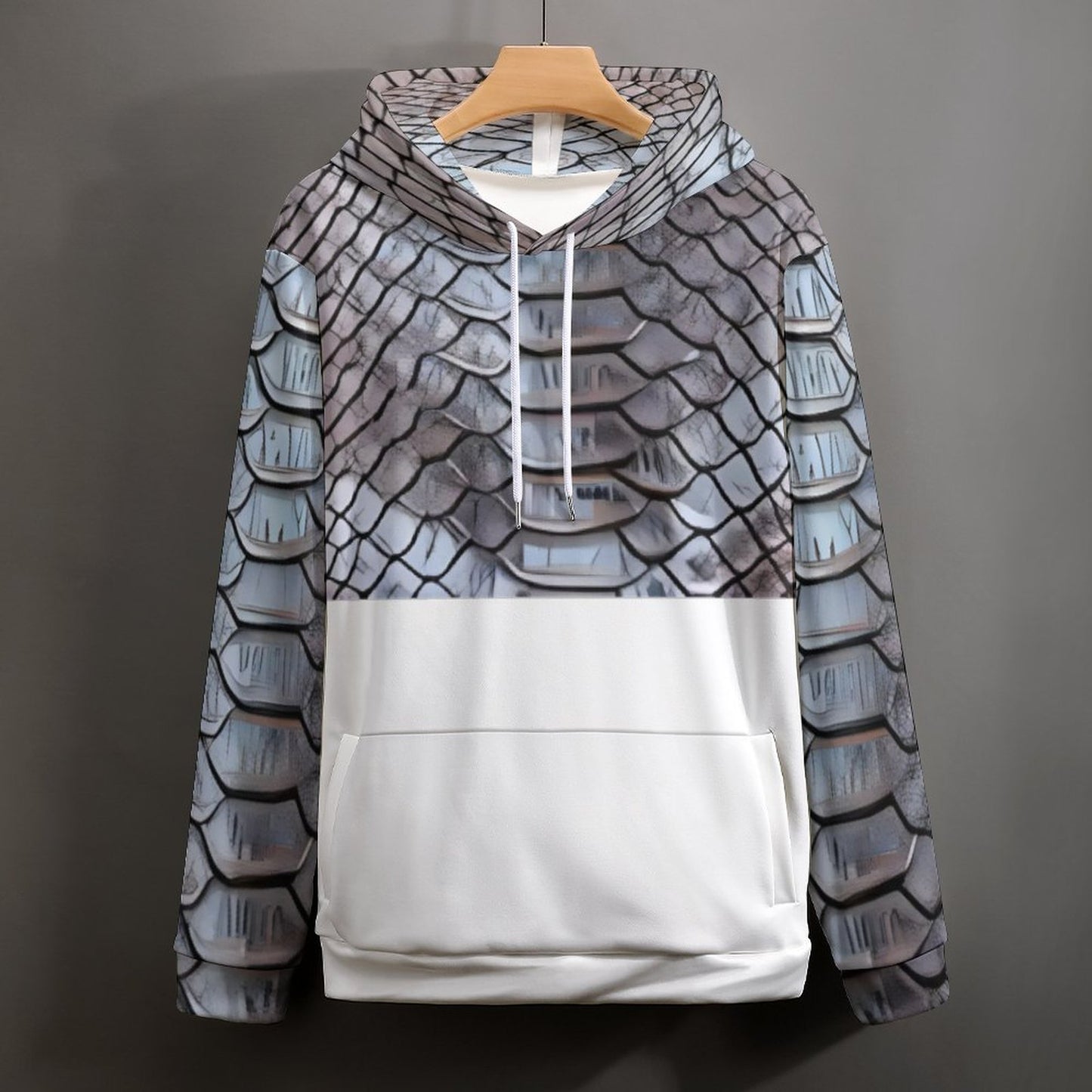 230gsm Men's Cool Hoodie with Double-layer Cap (All-Over Printing)