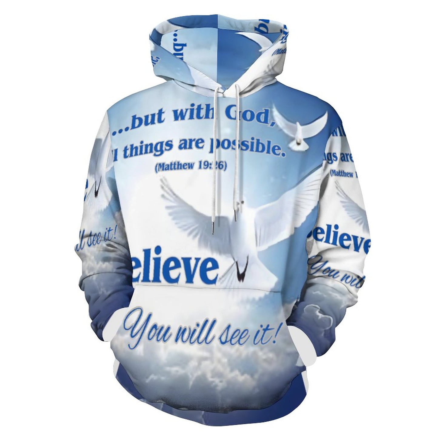 230gsm Hoodie for Women with Double-layer Cap (All-Over Printing)