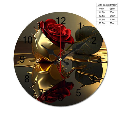 Concise Silent Wooden Wall Clock-9.84"x9.84"/ 25x25cm
