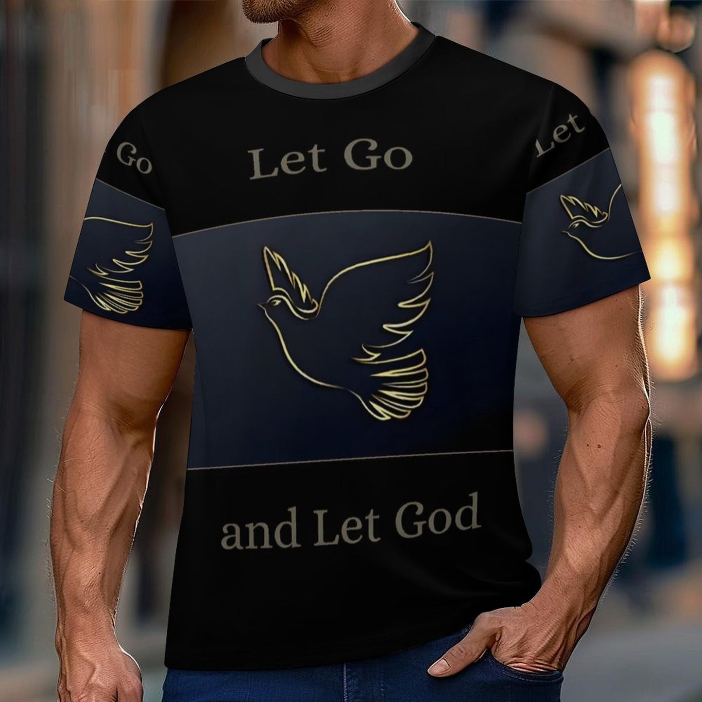 180gsm Men's Casual T-Shirt(All-Over Printing)