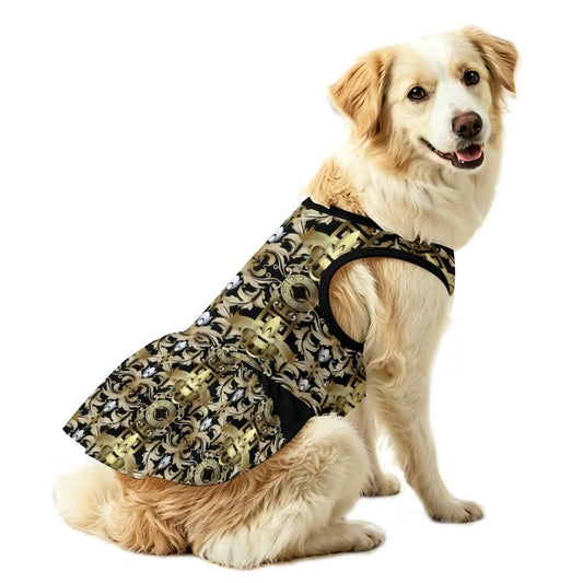 Plus Size Pet Ruffled Dress-XL-3XL