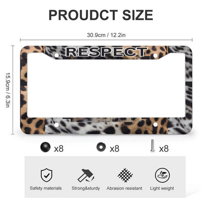 License Plate Frames with 4 Round Holes (1 Pair)