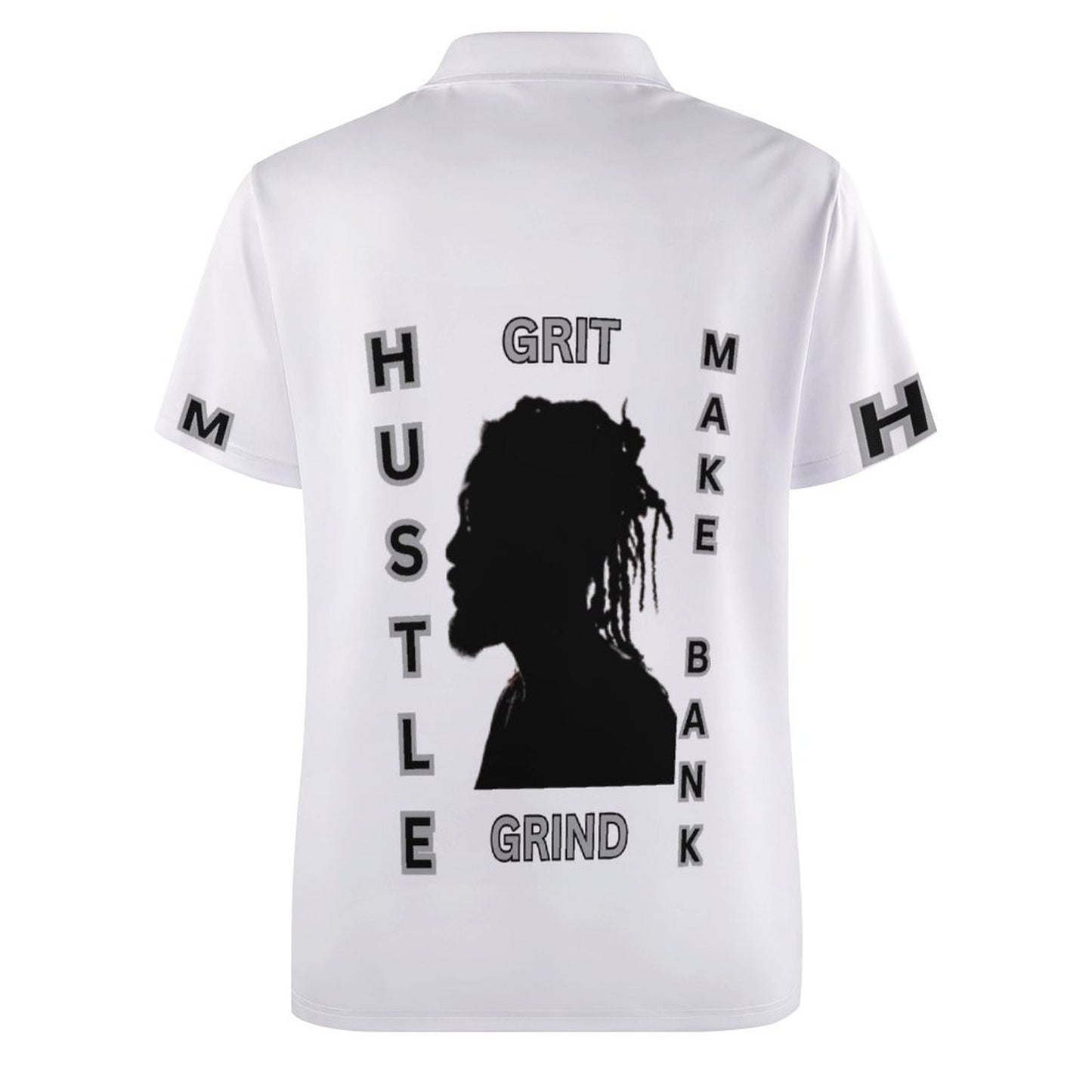 Custom Polo Shirts with All-Over printing Design Straight B612