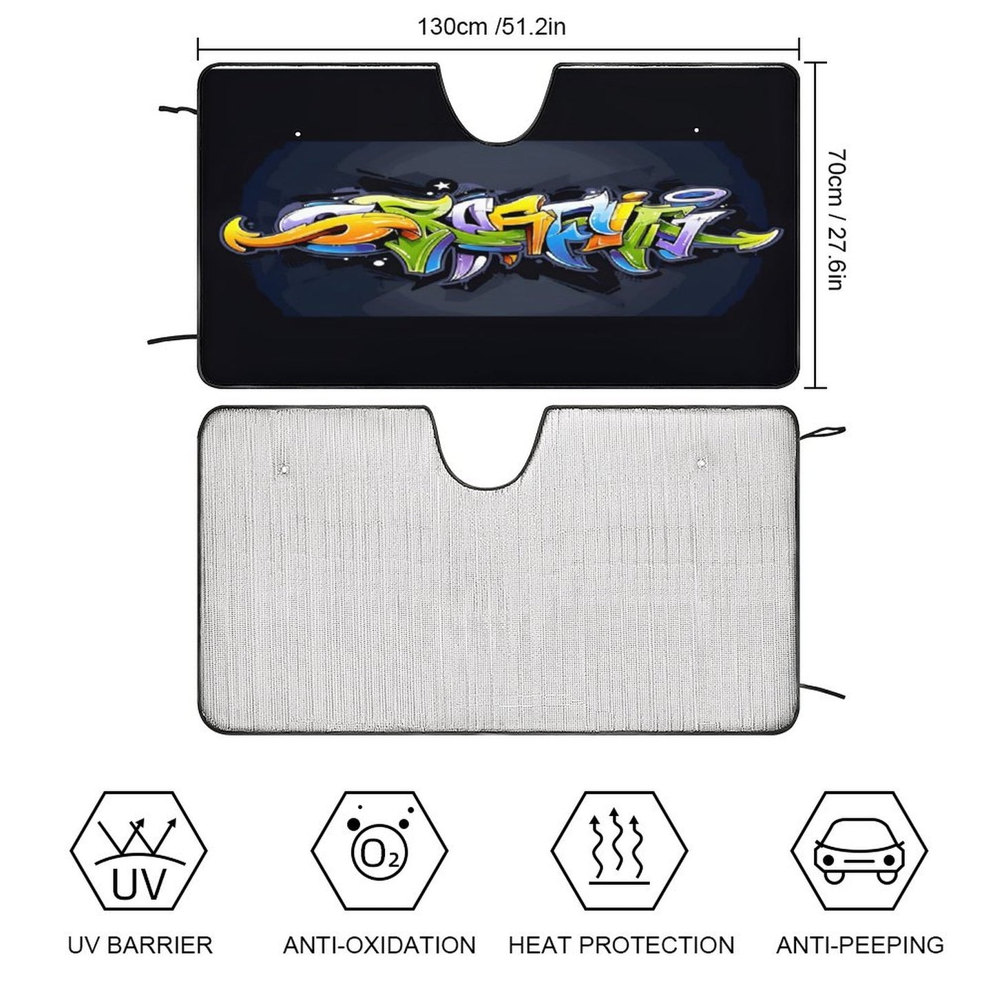 Car Cool with Sun Shades-GRAFFITI