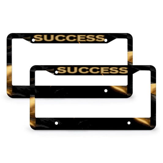 License Plate Frames with 4 Round Holes (1 Pair)