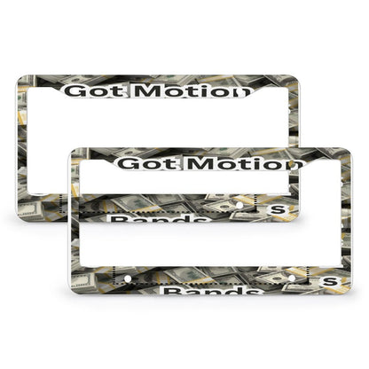 License Plate Frames with 4 Round Holes (1 Pair)