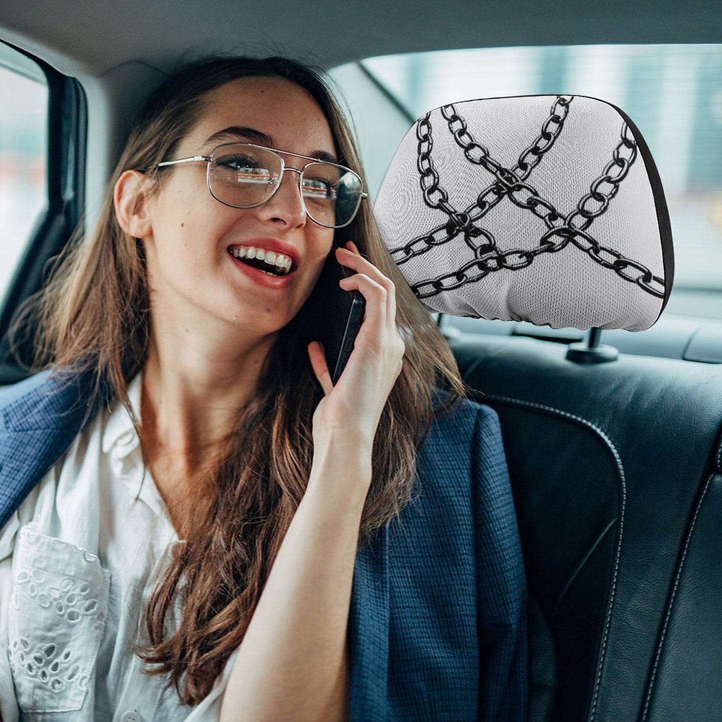 Custom Car Headrest Covers