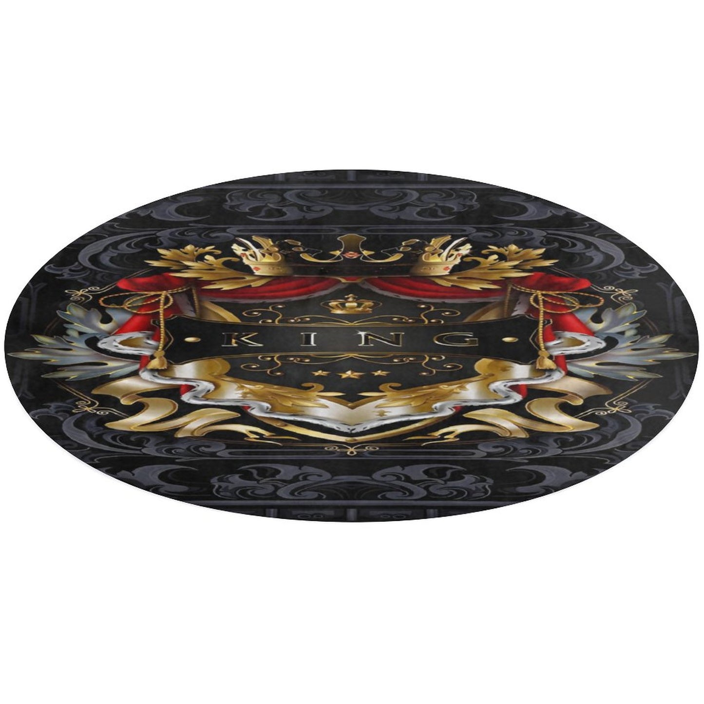 Round Coral Velvet Warm Floor Mat