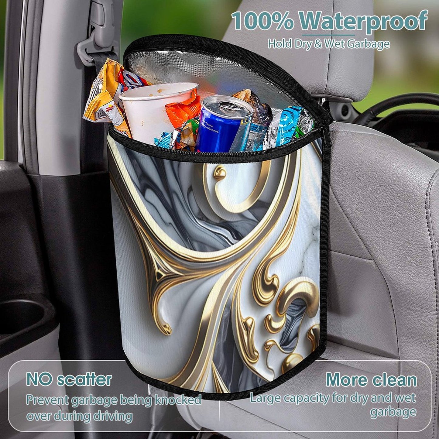 Collapsible Car Trash Bin