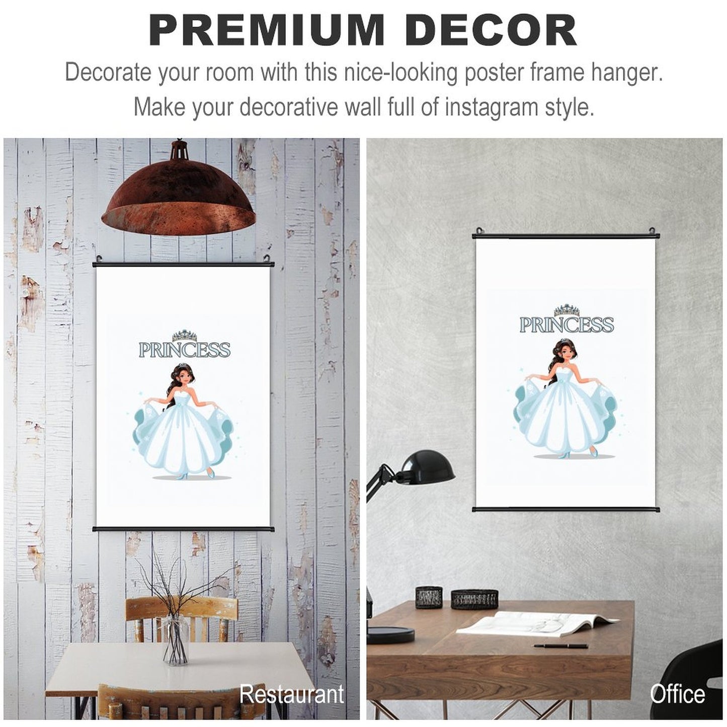 Canvas Hanging Poster with Scrolls-16"x24"/ 40x60cm