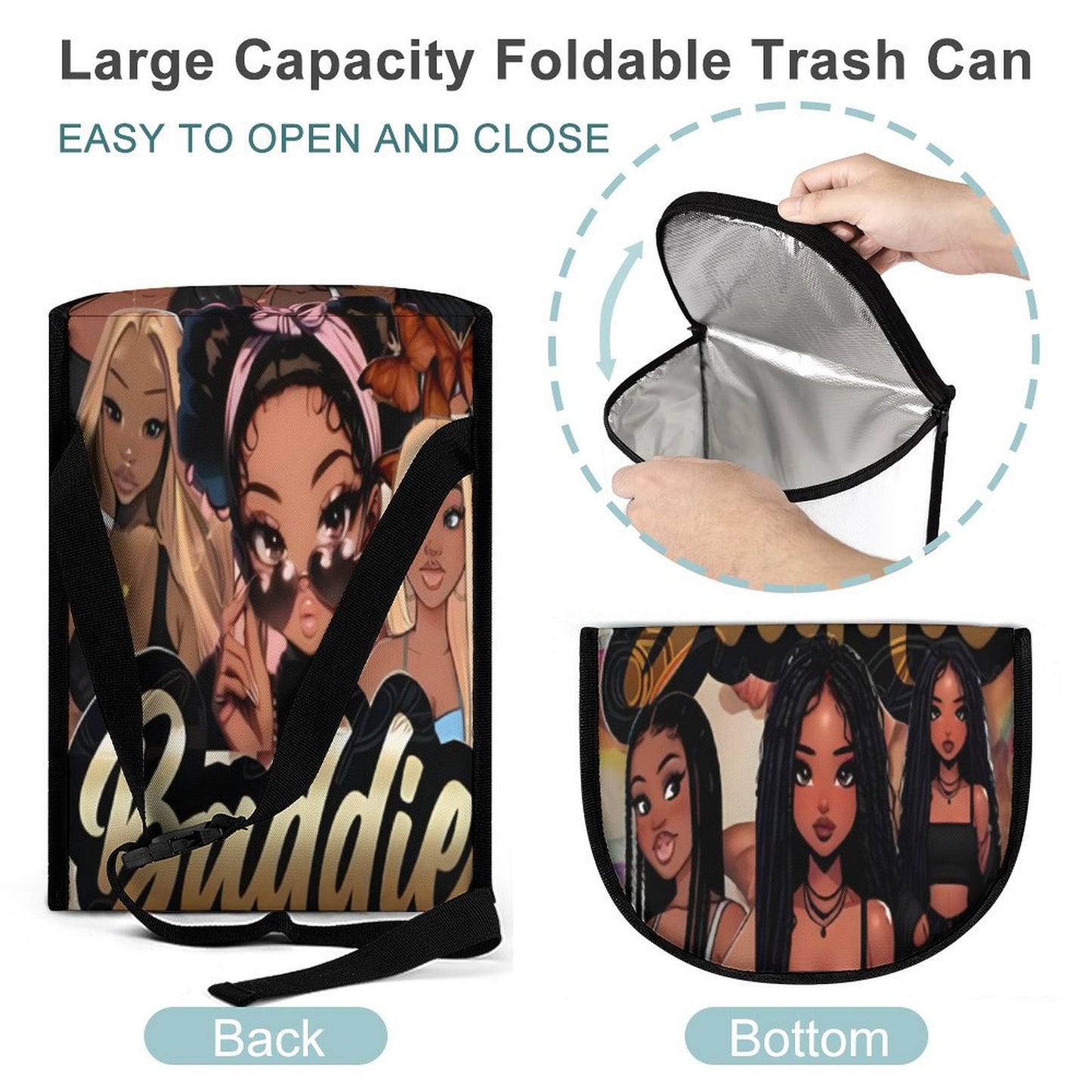 Collapsible Car Trash Bin