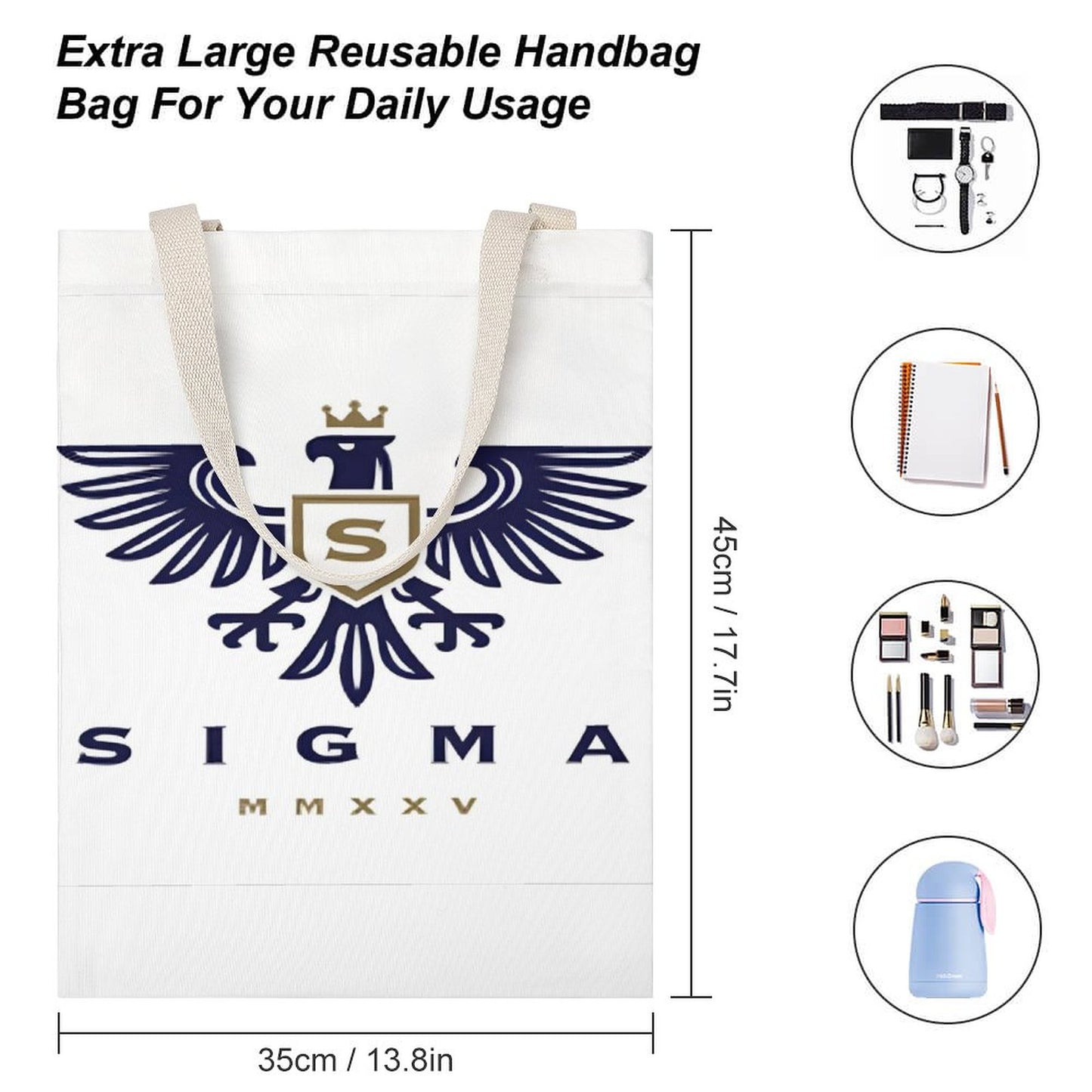 Tote Canvas Bag (Dual-sided Printing)