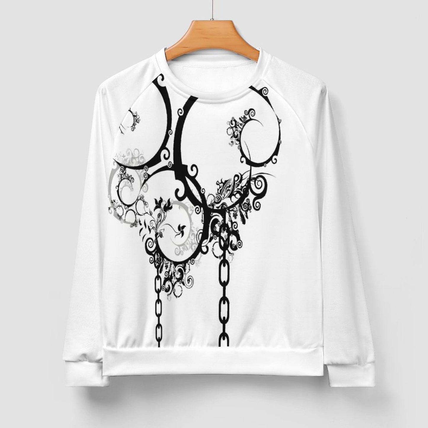 280gsm Men's Crewneck Sweatshirt Raglan A27H (All-Over Printing)