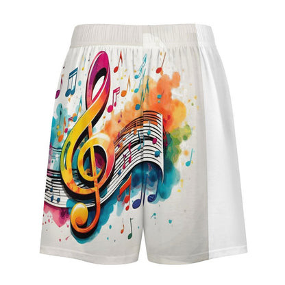 MUSIC GRAFFITI Lounge Shorts for Men-SMALL-5XL