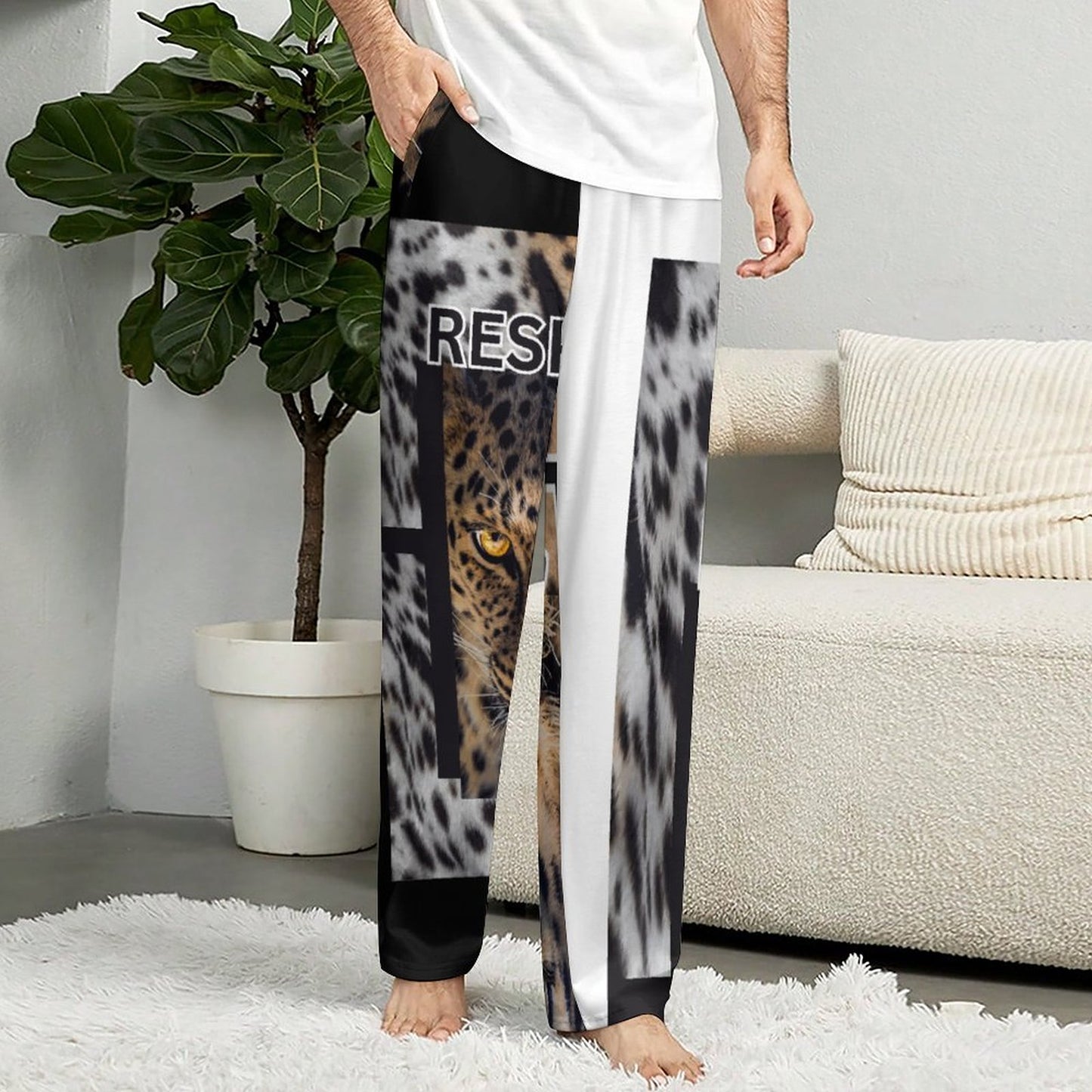 Men's Home Pajamas Pants EEP (All-Over Printing)