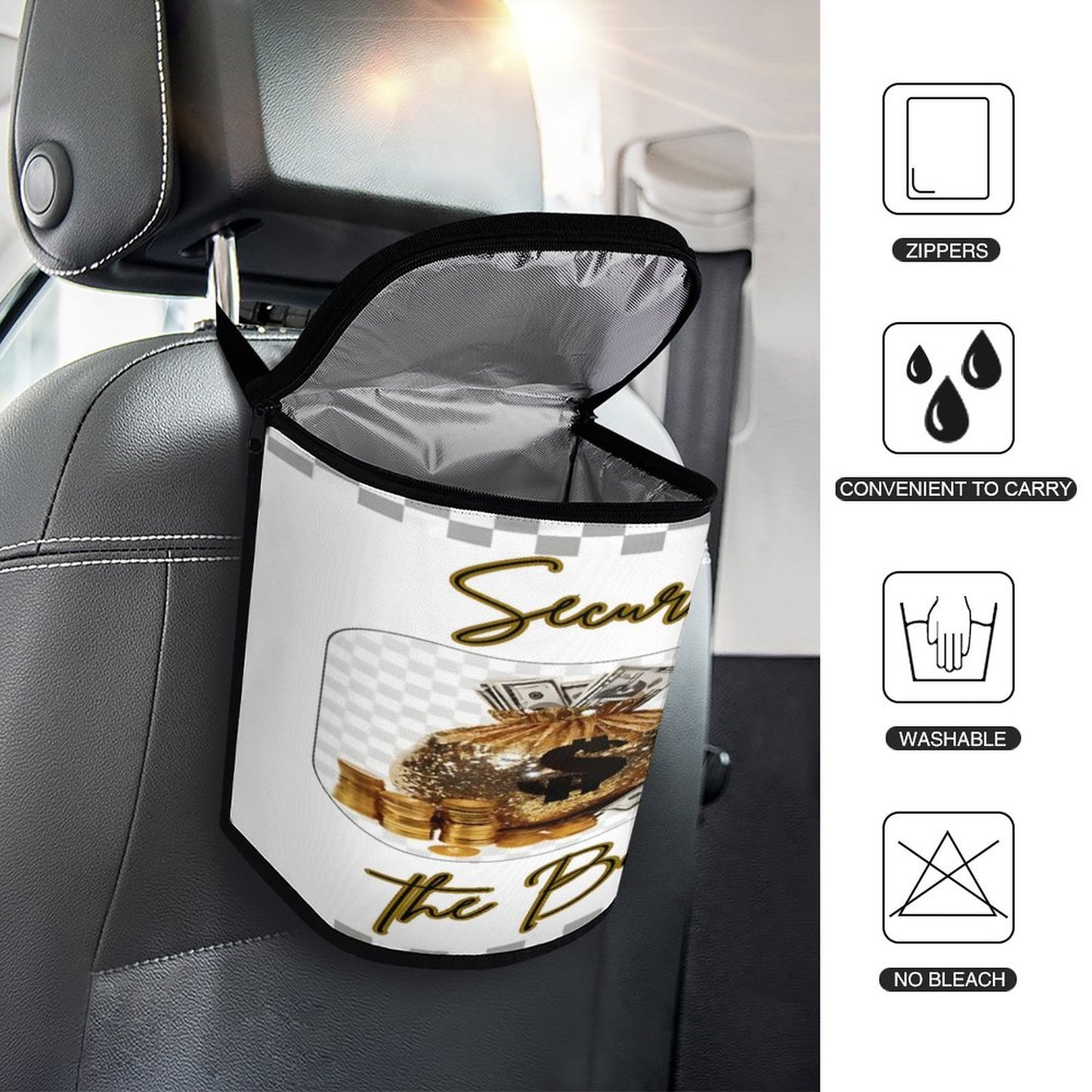 Collapsible Car Trash Bin