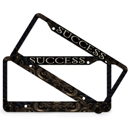 License Plate Frames with 4 Round Holes (1 Pair)