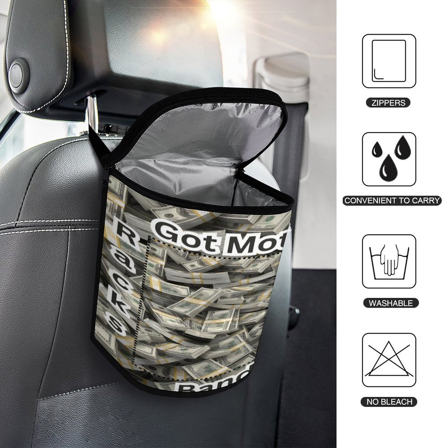 Collapsible Car Trash Bin