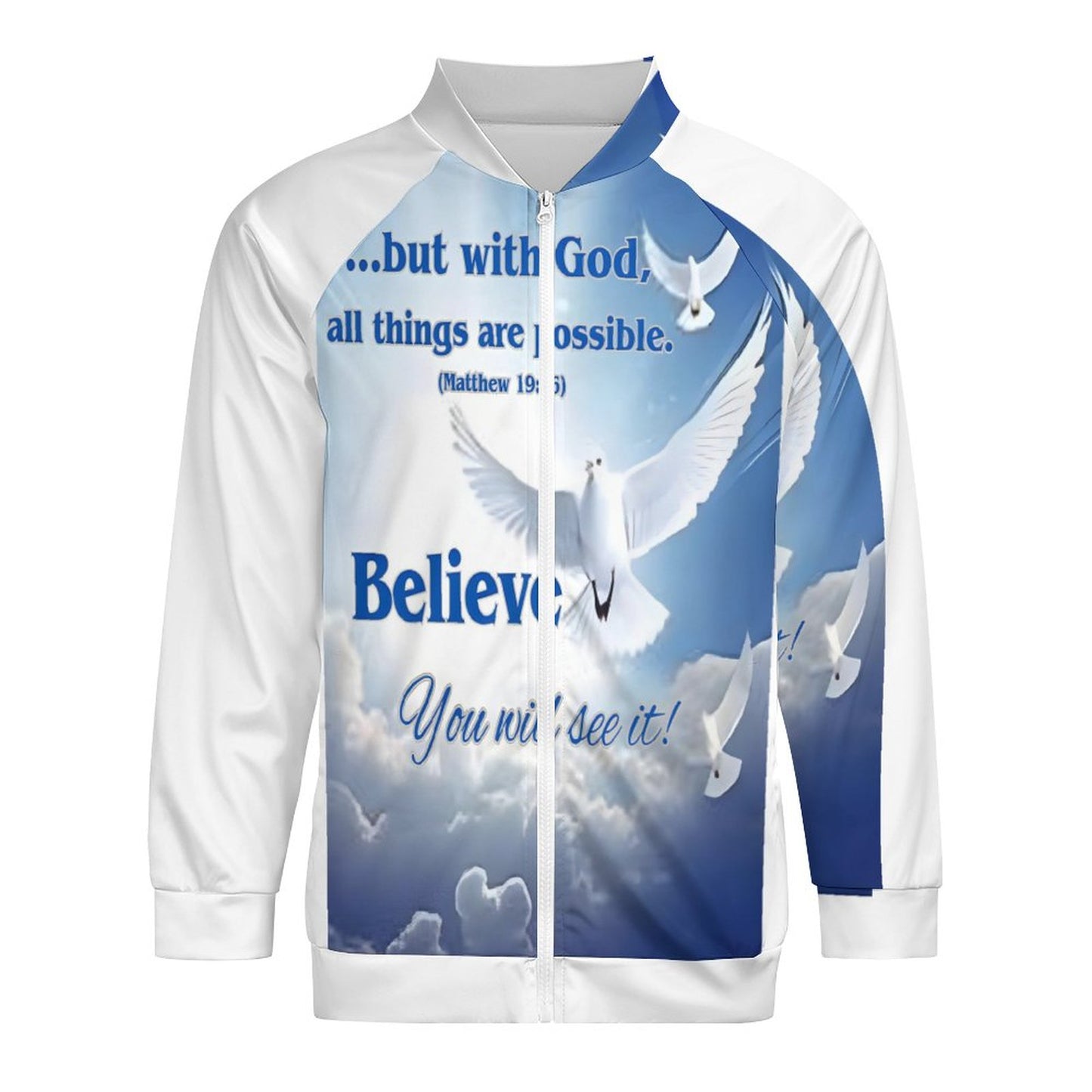 Raglan Zip-up Shirt(All-Over Printing)