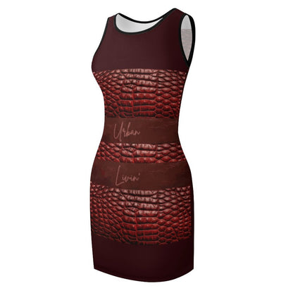 Sleeveless Ladies Tank Dress NZ014 (All-Over Printing)