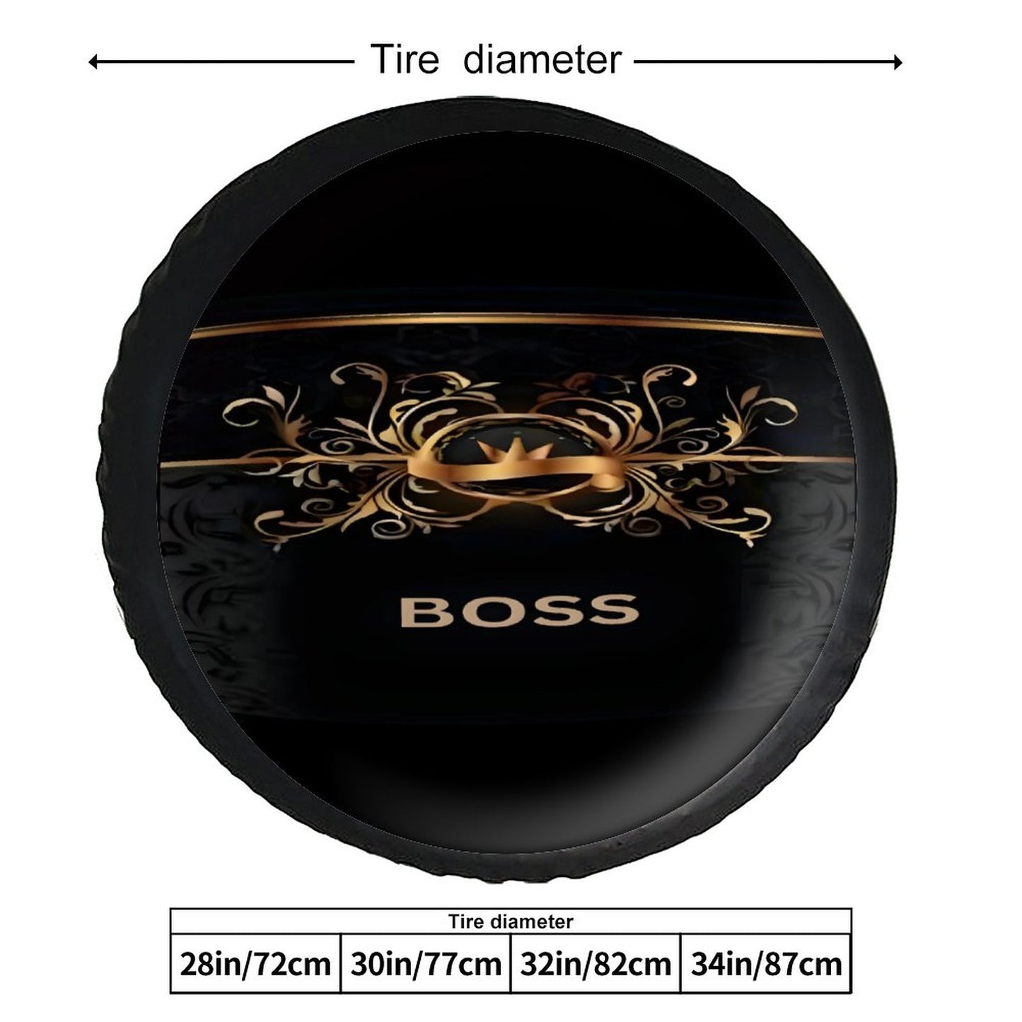 Leather Tire Cover(One-sided Printing)